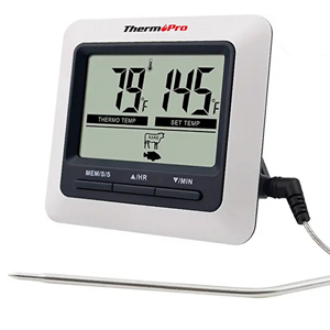 Thermomètre + sonde 6 cm haute température + joint offert