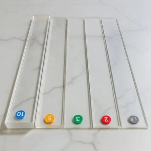 Kit de réglettes en plexiglass - Maîtrisez l’épaisseur de vos pâtes comme un pro.