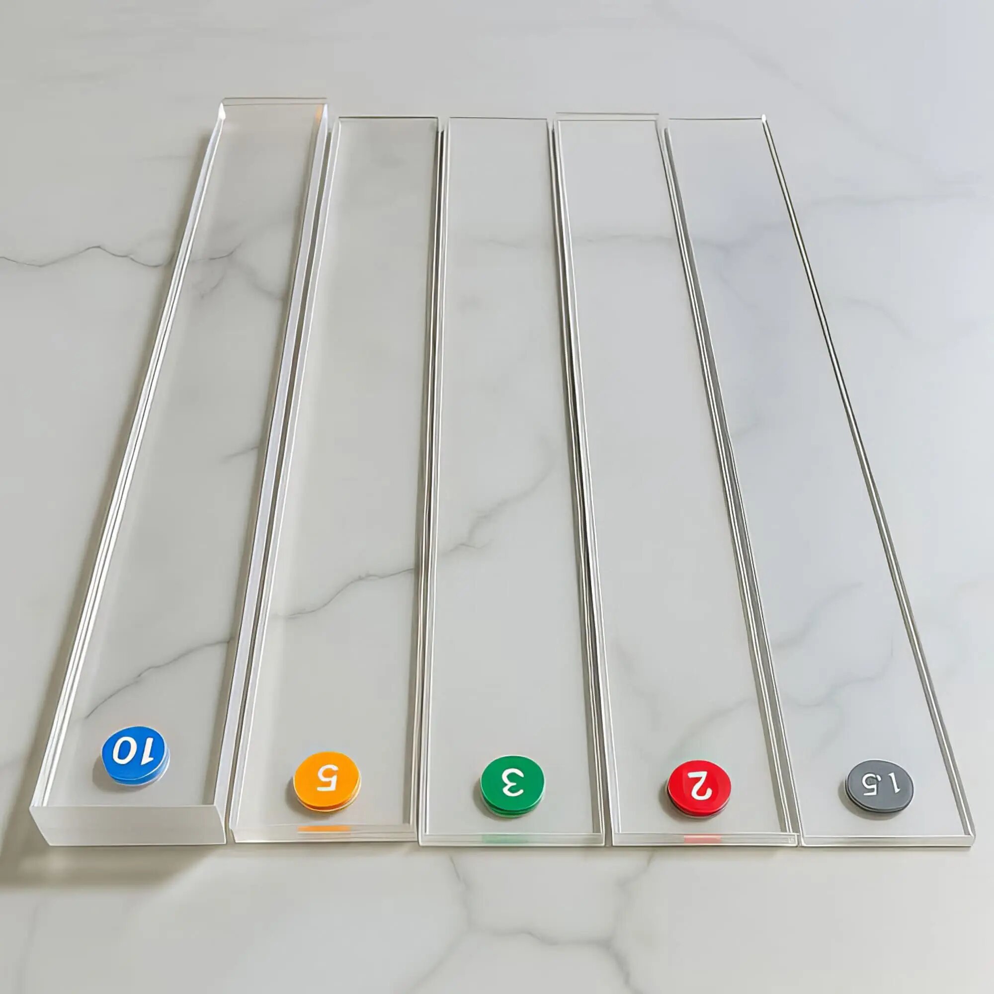 Kit de réglettes en plexiglass - Maîtrisez l’épaisseur de vos pâtes comme un pro.